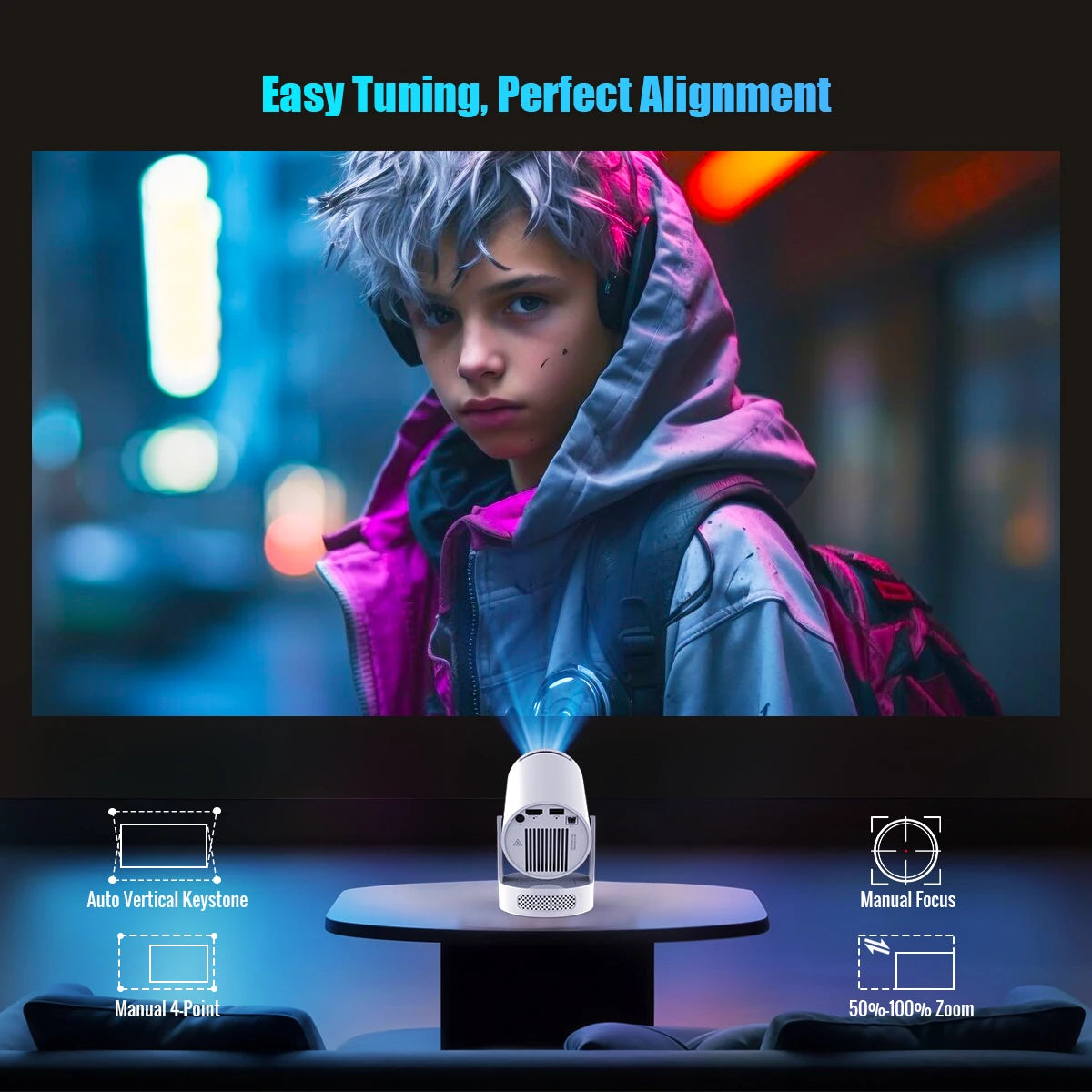 HyPro Mini Cinema Projector