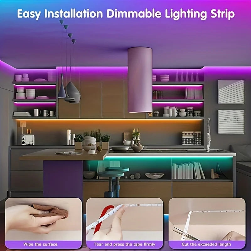 MoodGlow RGB Room Strip Lights
