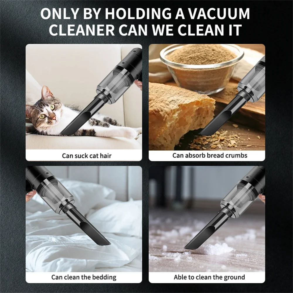 QuickClean Pro Compact Handheld Vacuum Portable